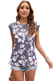 Palm Leaves Crew Neck Tank