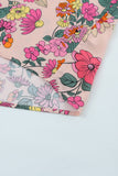 Water Painting Flowers Sexy Off Shoulder Top