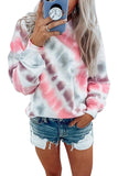 Casual Tie-dye Round Neck Sweatshirt