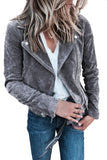 Suede Moto Jacket