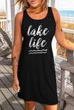 Moon Phases Forest Aesthetic Print Tank Dress