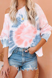 Rainbow Tie Dye Pullover Long Sleeve Top