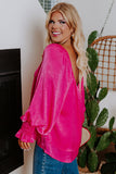 Square Neck Bishop Sleeves Shift Top