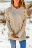 Side Split Tunic Sweater