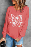 Santa Baby Graphic Print Pullover Sweatshirt
