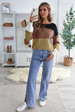 Pullover Colorblock Winter Sweater