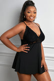 Lace See-through Plus Size Chemise