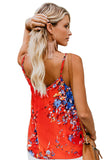 Floral Print Button Up Tank Top