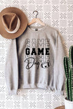 GAME DAY Rugby Letter Print Pullover Sweatshirt