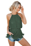Polka Dot Pleated Tie Top