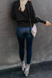 Housewarming Cable Knit Balloon Sleeve Sweater