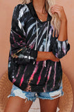 Tie-dye Knit Hoodie