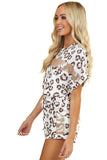 Jungle Green Camo Sequin Short Sleeve and Shorts Lounge Set