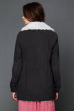 Lapel Collar Button Fleece Jacket