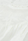 Lace Splicing Ruffled Short Sleeve T-shirt