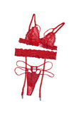 Sexy Lace Bralette Set with Garter Belts
