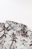 Python Print Short Sleeve Shirt    Leopard Print Short Sleeve Shirt