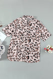 Python Print Short Sleeve Shirt    Leopard Print Short Sleeve Shirt