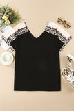 Leopard Sleeve Top
