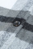 Plaid Print Pocket Women Shacket