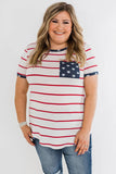 Stripes & Stars Plus Size T-shirt
