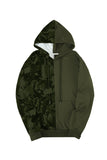 Camo Colorblock Men's Hoodie with Kangaroo Pocket