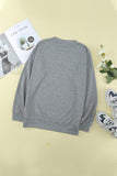 Halloween Skull Graphic Sweatshirt