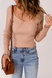 Ribbed Slim Fit Knit Sweater