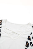 Crisscross Leopard Splicing Tank Top