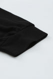 Colorblock V Neck Long Sleeve Hoodie