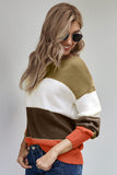 Pullover Colorblock Winter Sweater