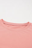 Solid Ruffled Short Sleeve T-shirt
