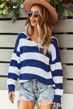Striped Colorblock Knit Sweater