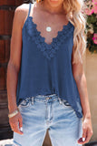 Lace Splicing V Neck Cami Top