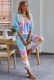 Multicolor Utopia Tie Dye Hoodie Joggers Loungewear