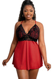 Lace See-through Plus Size Chemise