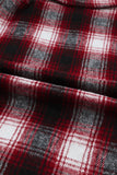 Plaid Patchwork Buttoned Pocket Sherpa Jacket