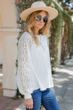 Lace Sleeve Raglan Ribbed Top
