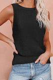 Crisscross Hollow-out Knit Tank Top