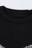 V Stripe Pattern Colorblock Sweater