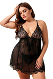 Valentines Day Plus Size Babydoll Lingerie