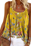 Butterfly Print Slip Tank