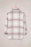 Plaid Print Pocket Women Shacket