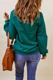 Christmas Tree Letter Graphic Print Pullover Sweatshirt