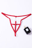 Timeless Elegance Peek-A-Boo Rhinestone G-string