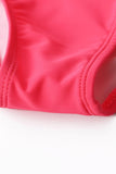 Pom Pom Mesh Insert High Waist Bikini