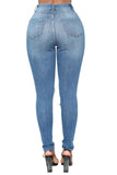 Dark Denim Distressed Skinny Jeans