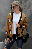 Buttoned Open Front Knitted Sweater