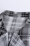 Plaid Drape Cardigan