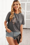 Be Kind Heart Print O-Neck T-shirt